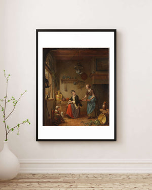 Willem Joseph Laquy - Mutfak Fine Art Baskı