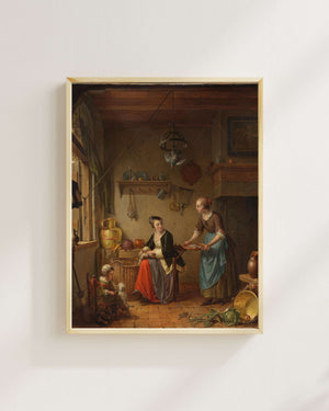 Willem Joseph Laquy - Mutfak Fine Art Baskı
