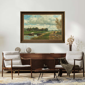 Willem Roelofs - Hâga Çevresinde Manzara Fine Art Baskı