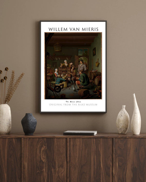 Willem van Mieris - Nadir Gösteri çerçeve