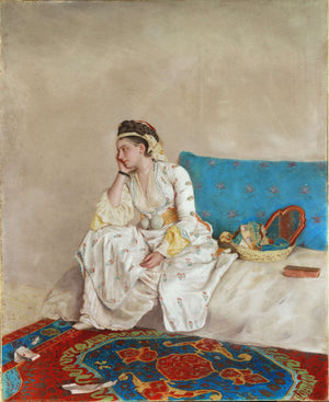 Jean-Étienne Liotard - Türk Giysili Kadın Fine Art Baskı
