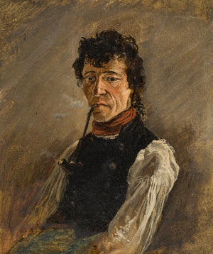Friedrich Gauermann - Young Man with a Pipe