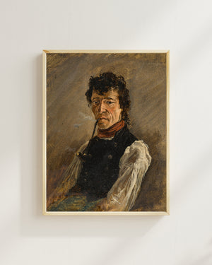 Friedrich Gauermann - Young Man with a Pipe