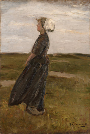 Max Liebermann - Young Woman in a Landscape