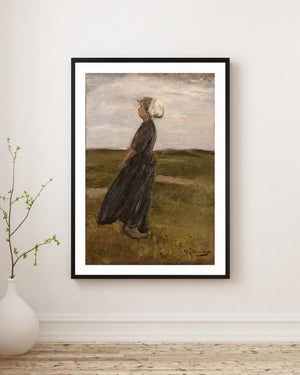 Max Liebermann - Young Woman in a Landscape