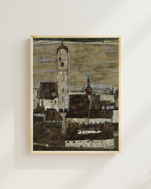 Egon Schiele - Tuna Nehri Üzerindeki Stein II