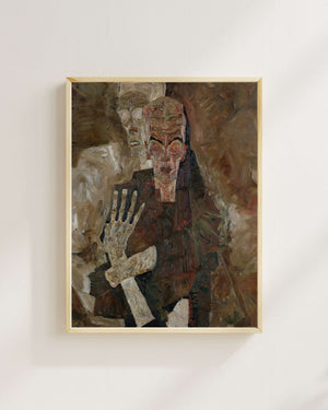 Egon Schiele - Ölüm ve İnsan - Kendini Görenler II Fine Art Baskı