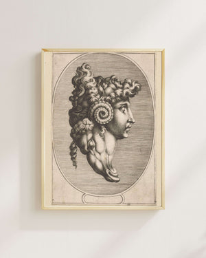 Anonim - Üç Yüz ve Bir Koç Başı Kompozisyonu Fine Art Baskı