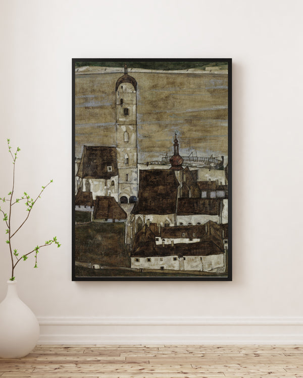 Egon Schiele - Tuna Nehri Üzerindeki Stein II