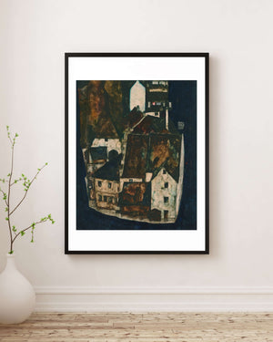 Egon Schiele - Ölü Şehir III Fine Art Baskı