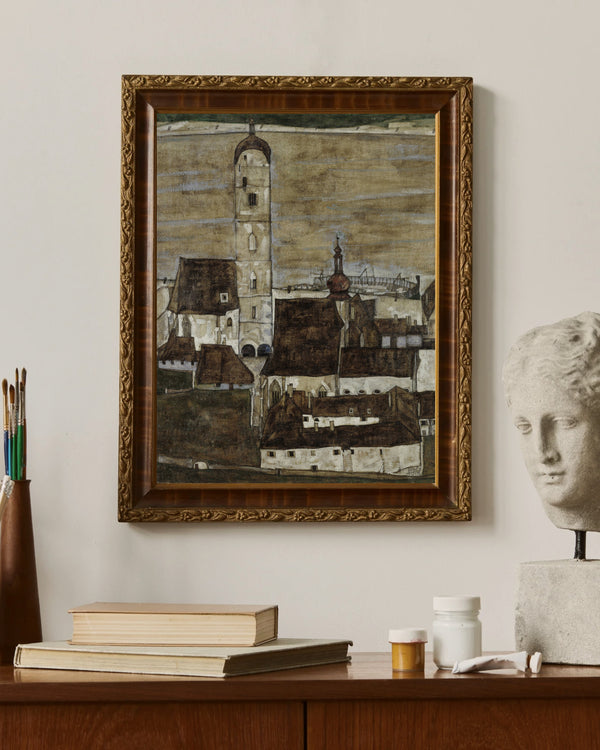 Egon Schiele - Tuna Nehri Üzerindeki Stein II