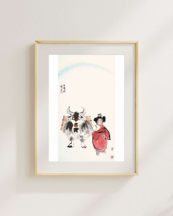 Gökkuşağı Altında Yolculuk fine art baskı