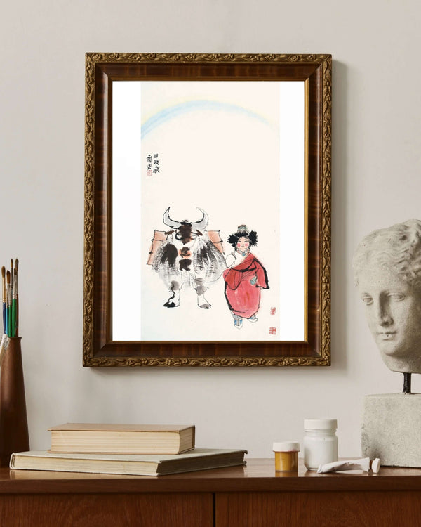 Gökkuşağı Altında Yolculuk fine art baskı