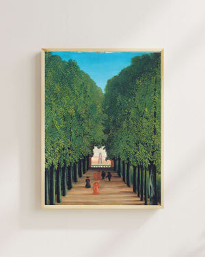 Henri Rousseau - Saint-Cloud Parkı’nda Ağaçlı Yol Fine Art Baskı