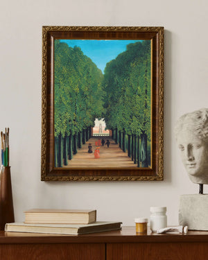 Henri Rousseau - Saint-Cloud Parkı’nda Ağaçlı Yol Fine Art Baskı