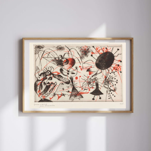 Joan Miró - Siyah ve Kırmızı