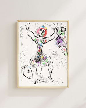 Marc Chagall - Jonglör Kadın Fine Art Baskı