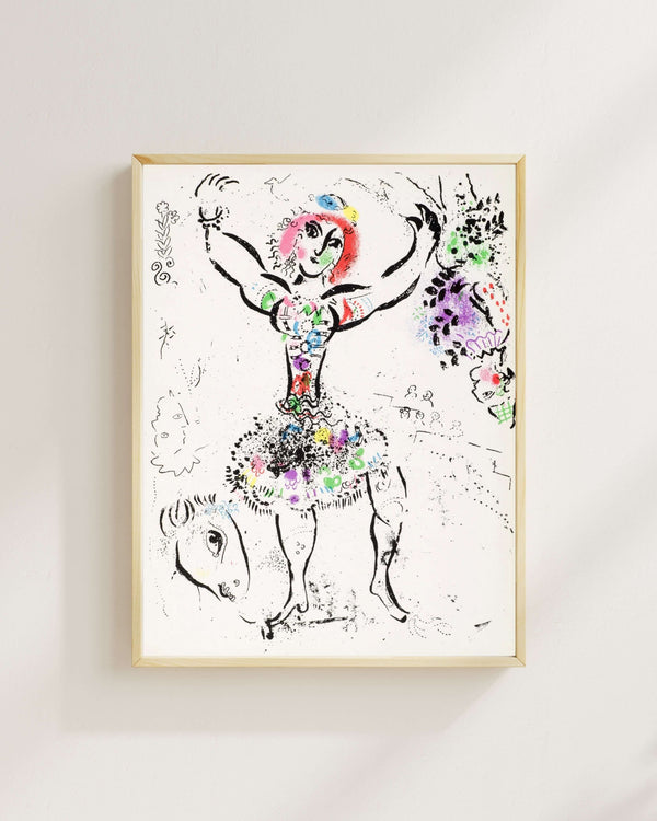 Marc Chagall - Jonglör Kadın Fine Art Baskı