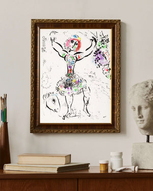 Marc Chagall - Jonglör Kadın Fine Art Baskı