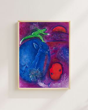 Marc Chagall - Lamon ve Dryas’ın Düşü Fine Art Baskı Fine Art Baskı