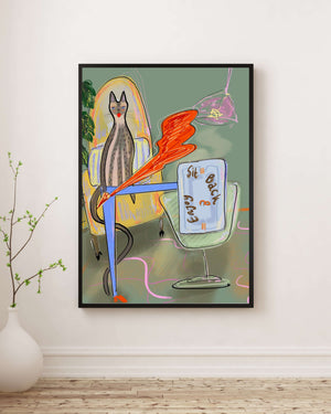 Begüm Pasin - Sit Back and Enjoy Fine Art Baskı