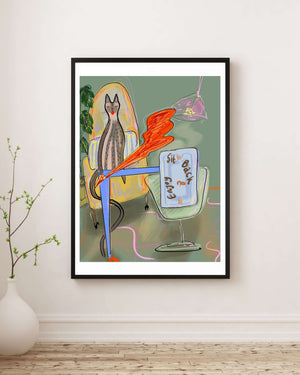 Begüm Pasin - Sit Back and Enjoy Fine Art Baskı