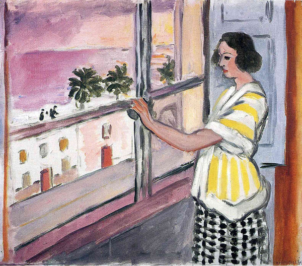 Henri Matisse - Penceredeki Genç Kadın - Gün Batımı