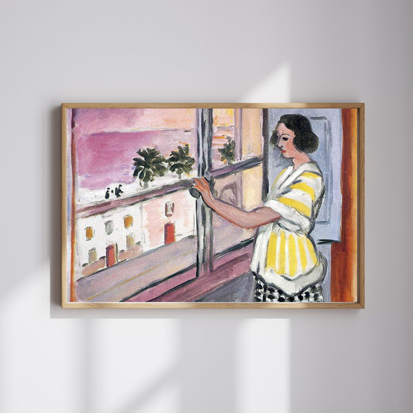 Henri Matisse - Penceredeki Genç Kadın - Gün Batımı